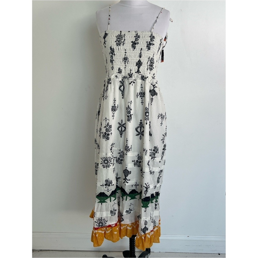 EUC! Farm Rio x Alberto Pitta Stamp Midi Dress XL